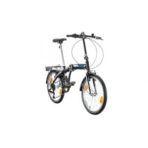 BACHINI FOLDING 20", 6 SP, BLACK GLOSS, BLANC, BLEU