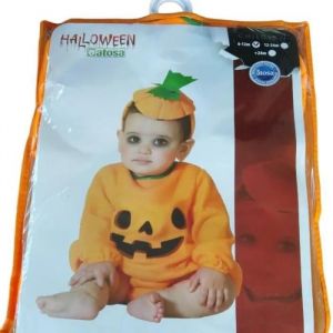 Atosa Déguisement citrouille orange bébé fille 6 a 12 meses