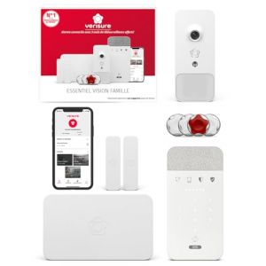 Verisure Alarme M Maison ou Appartement Connect&eacute;e sans Fil &ndash; Kit S&eacute;curit&eacute; Intelligente 9 Pi&egrave;ces avec Photo, Sir&egrave;ne & Capteurs & Application Mobile &ndash; Installation DIY Facile &ndash; Option T&eacute;l&eacute;surveillance