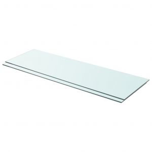 VidaXL Panneaux d'étagère 2 pcs Verre Transparent 90 x 30 cm