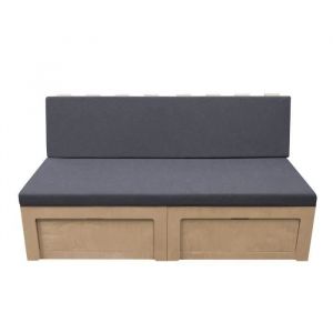 Monster shop Canapé-Lit Sommier à Latte en Bois contreplaqué Sofa Clic-Clac pour Camping-Car Caranave Van Aménagé - 2 personnes - 180 x 65 x 40 cm