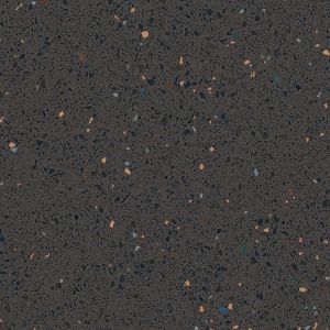 MICRA R Grafito - Carrelage aspect terrazzo noir antidérapant 20x20 cm