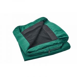 Image de Beliani Housse en velours vert pour fauteuil BERNES