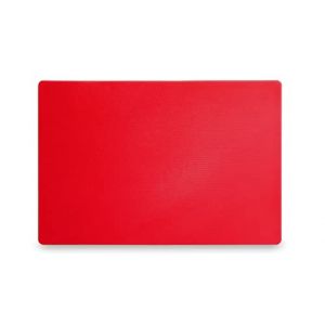 Hendi Planche à Découper haccp - 450 x 300 mm - Rouge - 13 mm d'Epaisseur - Rouge