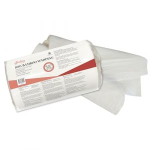 Sew Easy 100% ouate de bambou – Non allergène, antibactérien, canevas raffiné de qualité supérieure, lavable en machine, matelassage, décoration d'intérieur – Taille Queen 228 x 274 cm 90x108”