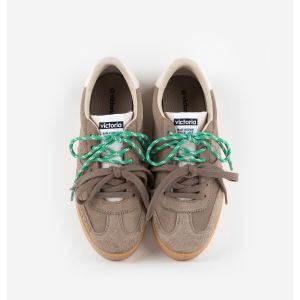 Victoria Baskets Pour Femme Avec Double Cordon Et Semelle Caramel - Marron - 36