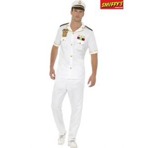 D&eacute;guisement capitaine blanc homme Taille: S