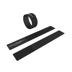 KabelDirekt – 16x serre-câbles – 16 cm × 2 cm – réutilisables (16 pièces, refermable, relie les câbles et bien plus encore, noir)