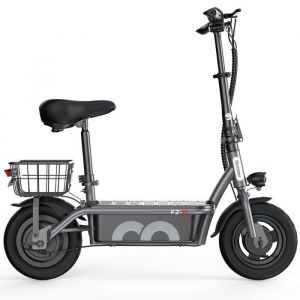 Trottinette Électrique Pliable Iscooter F2 - 500w, Autonomie 30 Km, Vitesse Max 30 Km/H, Pneus 10 Pouces, 2 Vitesses Réglables Pour Les Commutes Urbaines Et Le Transport Économique