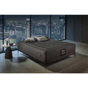 Moonia - Matelas Ressorts Ensach&eacute;s Black Spring Royal, 30cm, 140x190cm