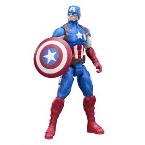 Hasbro Marvel Avengers Titan Series, Figurine Captain America de 29 cm, Jouets de Super-h&eacute;ros pour Enfants, d&egrave;s 4 Ans