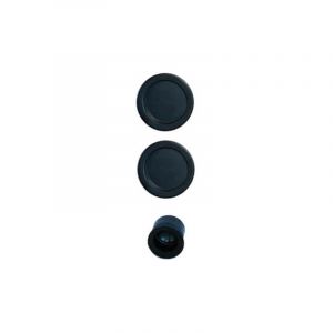 Hanger Kit pour porte coulissante noir bec de cane rosace ronde - EUROWALE - NO013