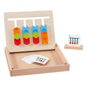 Goki Plateau Pliable pour classer Les Couleurs dans Une boîte en Bois Puzzle, 58406, Multicolore, Medium