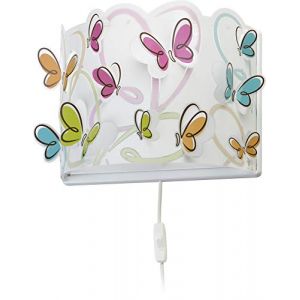 Image de Dalber 62148 Wall Lamp Butterfly, Plastique, 60 W, Multicolor