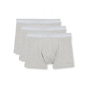 Calvin Klein Lot de 3 caleçons en Coton Extensible Coffre, Grey Heather, XL Homme