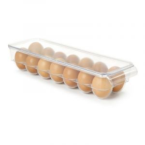 Metaltex Organisateur de Réfrigérateur Transparent Boîte à Œufs 14 Compartiments