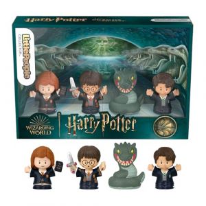 Mattel Fisher-Price Little People Collector Coffret Harry Potter et la Chambre des secrets en édition spéciale pour les adultes et les fans avec 4 figurines