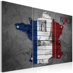 Image de Artgeist Tableau - Symboles de la France - triptyque 90x60 cm