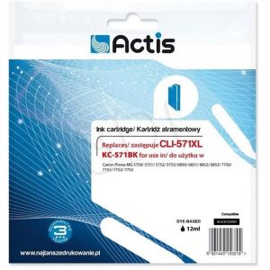 Actis Encre Kc-571bk (remplacement De L'encre Canon Cli-571bk Standar