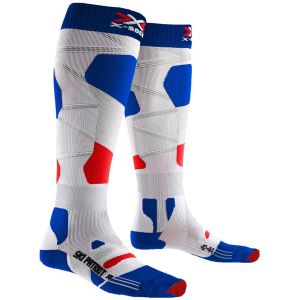 Image de X-Socks Chaussettes Ski Patriot 4.0 France Homme, Bleu/Blanc/Rouge, FR : L (Taille Fabricant : L(42-44))