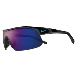 Nike Lunettes show x1 noir blue mirror