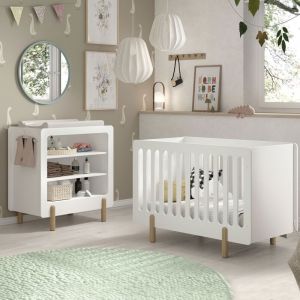 Vipack Furniture Ensemble lit et commode à langer