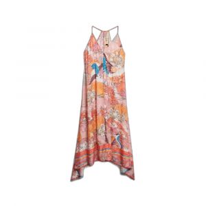 Superdry Robe imprimée en jacquard à ourlet en pointes femme