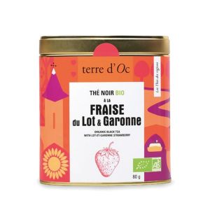 Image de Terre d'Oc Thé Noir Bio Fraise du Lot et Garonne 61184290