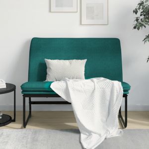 VidaXL Banc Vert foncé 100x75x76 cm Tissu