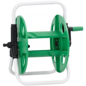 VidaXL Enrouleur de tuyau vert sur pied pour tuyau de 45 m 1/2' acier 764272