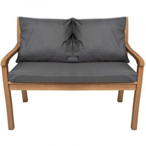 Coussin pour banc 120x50x7/2x50x56cm, Coussins pour Banquette de jardin Anthracite, Coussin extérieur/intérieur, Coussins pour balancelle de jardin
