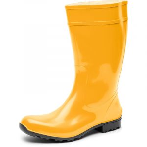 Ladeheid Bottes de Pluie Femme en Caoutchouc PVC avec Semelle Ext&eacute;rieure Antid&eacute;rapante 100% Imperm&eacute;able Chaussures pour Femmes r&eacute;sistantes &agrave; l'eau