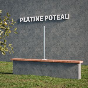 Embase Poteau SLIM 100 cm