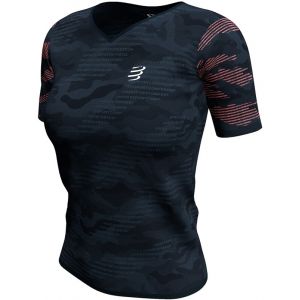 Compressport Training T-shirt manches courtes Camo Neon 2020 Femme, camo blue L T-shirts course à pied