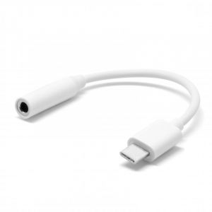PcCom Adaptateur USB-C vers Jack 3,5 mm Essential Blanc 10 cm