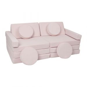 Canapé modulable enfants rose