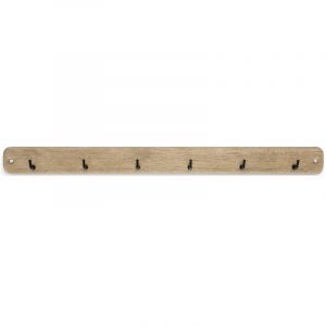 Inofix Accroche torchons aspect bois 6 crochets 3086-4-