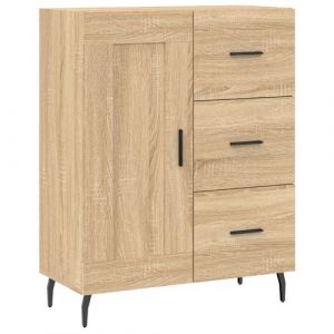 VidaXL Buffet ch?ne sonoma 69,5x34x90 cm bois d'ing?nierie