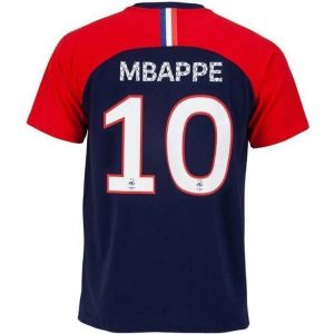 Fff T-shirt Mbapp&eacute; - Collection officielle EQUIPE DE FRANCE - Homme - Marine - Bleu - Manches courtes