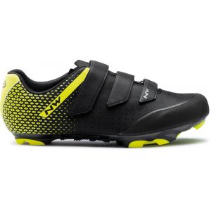 Northwave Origin 2 Shoes Men, black/yellow fluo EU 44,5 Chaussures VTT à cales