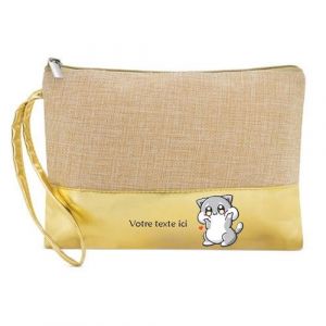 Image de Poc tte Trousse Dore Maquillage Stylo Poc tte Trousse Chat Style Kawaii