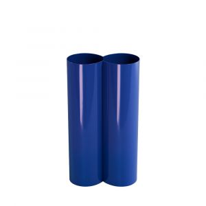 DRAWER Vase en métal - Bleu - Flower