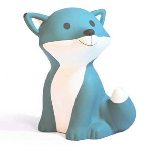 Atelier Pierre Tirelire c&eacute;sar - renard - 13 cm - bleu