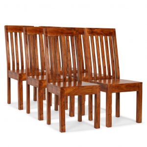 VidaXL Chaise de salle à manger 6 pcs Bois massif avec finition Sesham