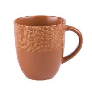 Table passion Lot de 6 mugs terra 30 cl en grès orange
