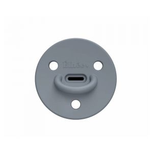 Sucette silicone Choo Choo x1 extra-fine Blue Grey T1 - Blue Grey