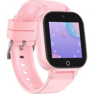 Montre Connect&eacute;e - UNDERSCORE - 4G - GPS - Vid&eacute;o Chat - SOS - Rose Clair.