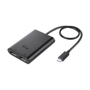 i-tec Adaptateur vidéo USB-C Dual DisplayPort 8K/30 Hz ou 2x 4K/60 Hz Noir