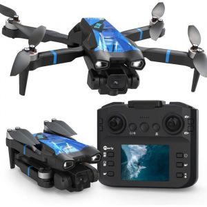 M18lcd Mini Drone 4k Avec Cam&eacute;ra T&eacute;l&eacute;commande Lcd Pliable Rechargeable