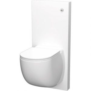 SFA Cuvette avec broyeur et bâti support SANICOMPACT COMFORT+ avec habillage Blanc